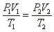 Combined Gas Law