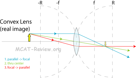 Convex Lens Ray Real