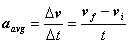 Average Acceleration